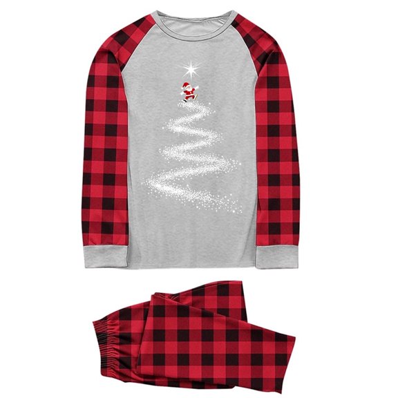 Lopecy-Sta Christmas Matching Pajama Set for Men Family Pajamas for Daddy - Long Sleeve Two Piece Sets for Men Family Clothes Pajamas