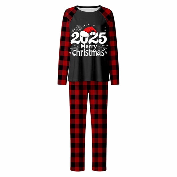 Lopecy-Sta Christmas Matching Pajama Set for Women Matching Family Pajamas for Mom - Long Sleeve Two Piece Sets Family Clothes Pajamas
