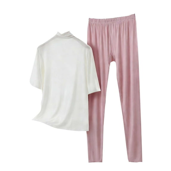 Piece Of Cloth Women S Pants 2026.Lopecy-Sta Comfy Pajamas for Women Set 2026 Summer 2 Piece Mock Neck ...