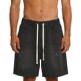 thumbnail image 1 of Lopecy-Sta Denim Shorts for Men Fashion Classic Loose Summer Casual Loose Straight Leg Elastic Waist Baggy Jeans Shorts Streetwear, 1 of 4