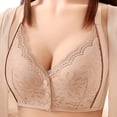 thumbnail image 1 of Lopecy-Sta Front Closure Lace Bra for Women, Full Coverage Wireless Supportive Minimizer Bra with Adjustable Straps, Comfortable Plus Size Lingerie, 1 of 9