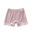 thumbnail image 1 of Lopecy-Sta Girls Athletic Shorts, Quick Dry Running Shorts for Kids Teen Girls Active Sports Track Shorts with Lace Edge Cuffs, 1 of 4