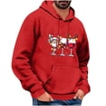 thumbnail image 1 of Lopecy-Sta Hoodies for Men Graphic Merry Christmas Oversized Hoodies Fleece Sweatshirts Funny Chenille Patch Xmas Holiday Pullover with Pocket, 1 of 4