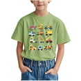 thumbnail image 1 of Lopecy-Sta Kids Cars and Trucks Print Pattern T-shirt for Boys Children's Short Sleeve Round Neck Shirt Summer Casual Versatile Tees 4-5 Years, 1 of 6