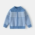thumbnail image 1 of Lopecy-Sta Kids Winter Knit Zip Cardigan with High Collar & Ribbed Trim - Wool-Blend Warm Stylish Outerwear, 1 of 9