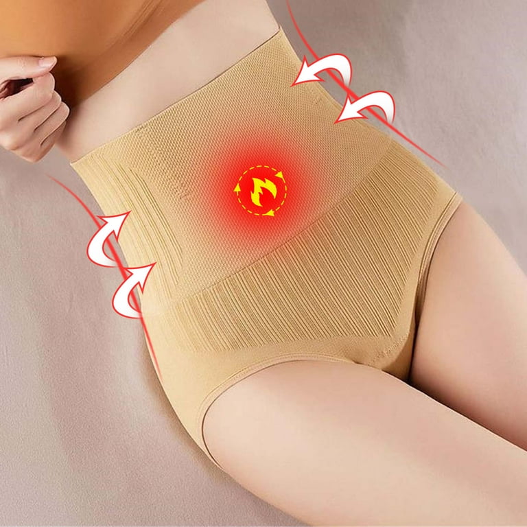 Lopecy-Sta Ladies Comfortable Solid Color Large Size High Waist Warm Belly  Hip Lift Thin Waist Panties Underwear Deals Clearance Underwear Women