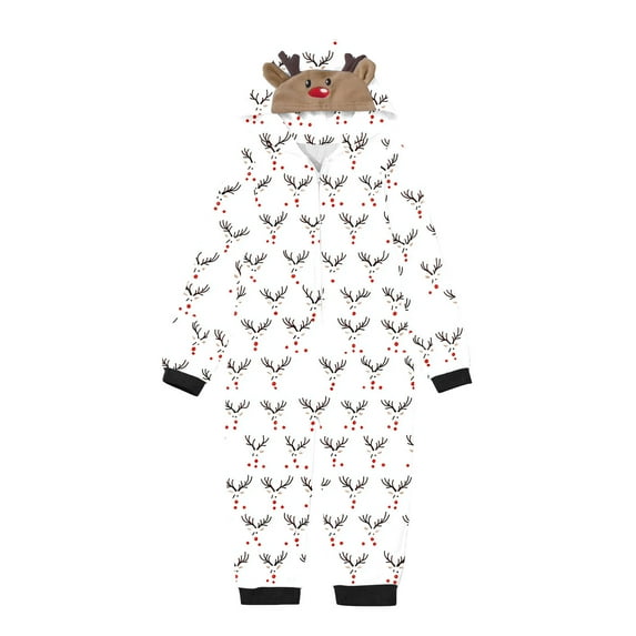 Lopecy-Sta Matching Family Christmas Onesie Pajamas – Holiday Hooded Jumpsuit Sleepwear Pjs for Daddy Xmas Loungewear for Men