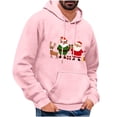 thumbnail image 1 of Lopecy-Sta Men's Long Sleeve Tops Merry Christmas Oversized Hoodies Fleece Sweatshirts Funny Chenille Patch Xmas Holiday Pullover with Pocket, 1 of 4