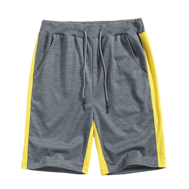 Lopecy-Sta Men's Summer Outdoors Casual Mix Colors Have Pockets Drawstring  Sport Shorts Pants Mens Athletic Shorts Savings Clearance Men's Shorts Gray  