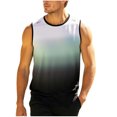 thumbnail image 1 of Lopecy-Sta Mens Tank Tops Crew Neck Gradient Graphic Sleeveless Sports Fitness Summer Vacation Beach Casual Workout Shirts, 1 of 5