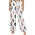 thumbnail image 1 of Lopecy-Sta Pajamas Bottoms for Women Wide Leg Pants Warm Pajama Sleep Pants Fleece Sleepwear with Pockets Elastic High Waisted Baggy Pajama Pants for Women, 1 of 5
