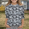 thumbnail image 1 of Lopecy-Sta Soft Camouflage Print 3/4 Sleeve Kids Top for Boys & Girls 3-12 Years - Comfortable Casual Pullover Shirt for Spring Fall Winter, 1 of 6