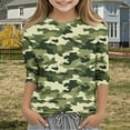 thumbnail image 1 of Lopecy-Sta Soft Camouflage Print 3/4 Sleeve Kids Top for Boys & Girls 3-12 Years - Comfortable Pullover Casual Shirt for Spring Fall Winter, 1 of 6