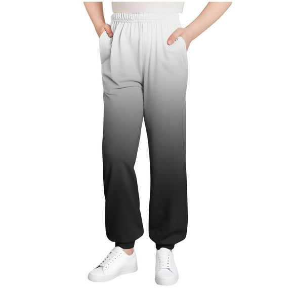 Lopecy-Sta Stretchy Kids Joggers with Elastic Waistband & Side Pockets - Breathable Playwear Pants for Active Boys Girls School Outdoor Activities