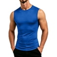 thumbnail image 1 of Lopecy-Sta Tank Tops for Men Crew Neck Solid Slim Compression Sleeveless Stretch Muscle Fitness Basic Undershirts, 1 of 8