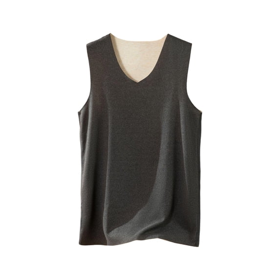 Lopecy-Sta Tank Tops for Men Solid V-Neck Sleeveless Undershirts Slim Tailored Fit Athletic Sports Casual