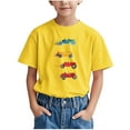 thumbnail image 1 of Lopecy-Sta Vehicle Set Print Short Sleeve T-shirt for Kid Boys Summer Fashion Round Neck Casual Versatile Shirts 9-10 Years, 1 of 6