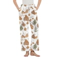 thumbnail image 1 of Lopecy-Sta Wide Leg Pajama Pants for Women Christmas Comfy Casual Pajama Pants with Pockets & Drawstring Warm Pajama Sleep Pants Fleece Sleepwear Bottom for Women, 1 of 6