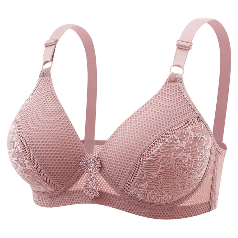 Lopecy-Sta Woman Sexy Ladies Bra without Steel Rings Medium Cup Large Size  Breathable Gathered Underwear Daily Bra without Steel Ring Deals Clearance
