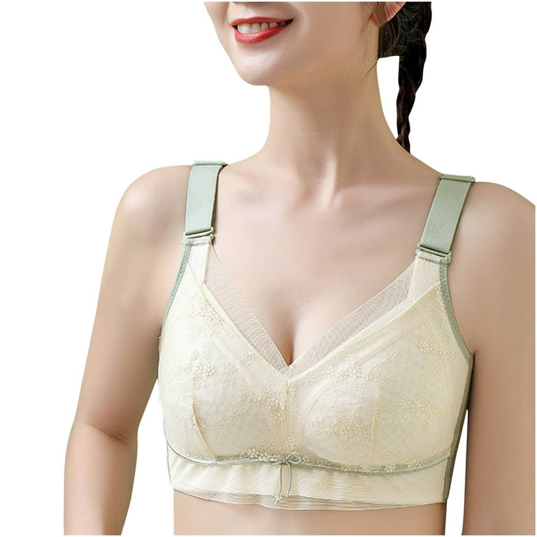 Lopecy-Sta Women's Bra Underwear Removable Shoulder Strap Daily Comfort Bra  Underwear Bras for Women Everyday Bras Deals Clearance Beige 