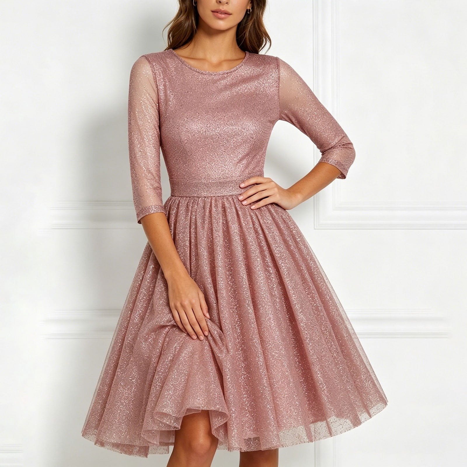 semi formal glitter dress Colors 3346 Short Glitter Cocktail Dress