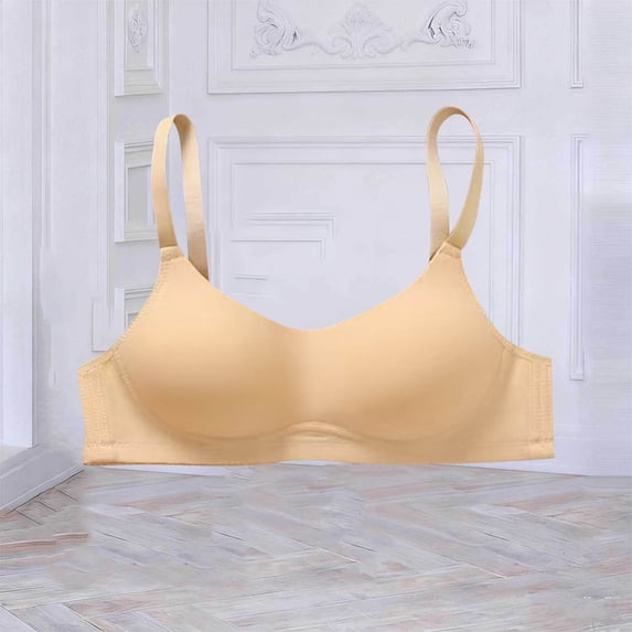 Lopecy-Sta Women's Everyday Bra Seamless Wireless Lightly Lined Full Coverage Smooth T-Shirt Bra with Adjustable Straps, Soft Breathable Comfortable Bralette for Daily Wear