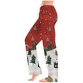 thumbnail image 1 of Lopecy-Sta Women's Pajama Pants Christmas Print Bottoms with Pockets Drawstring Sleep Lounge Pants for Women Comfortable Casual Drawstring Sleep Pants for Women, 1 of 5