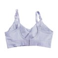 thumbnail image 1 of Lopecy-Sta Women's Ribbed Nursing Bra for Breastfeeding, Seamless V-Neck Maternity Bralette with Drop-Down Cups and Adjustable Straps, Soft Breathable Comfortable Pregnancy Underwear, 1 of 8