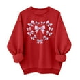 thumbnail image 1 of Lopecy-Sta Women's Sweatshirts Heart Oversized Sweatshirt Valentine Graphic Crewneck Long Sleeve Fleece Pullover Top Fall Sweatshirt Outfits, 1 of 5