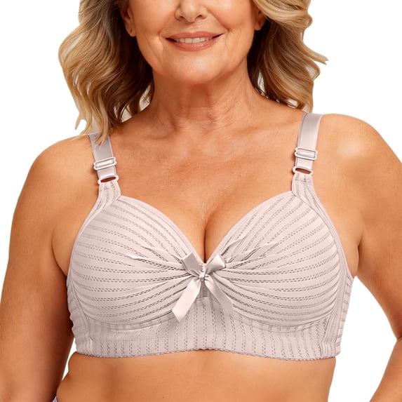 Lopecy-Sta Womens Bras Full-Figure T-Shirt Bra without Underwire Lightly Lined Soft Cup Lift Support for Daily