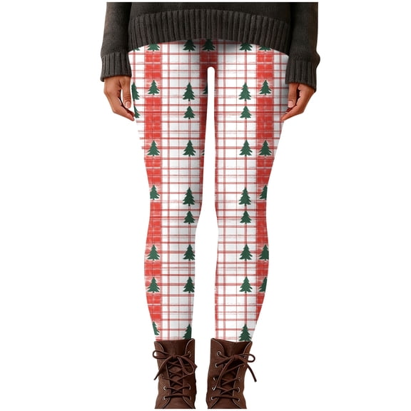 Lopecy-Sta Womens Lounge Pants Christmas Print High Waist Yoga Pants Comfy Straight Pajamas Trousers Sweatpants Running Yoga Slim Fit Leisure Pants
