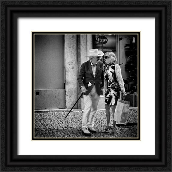 Lopes Franco, Carlos 12x12 Black Ornate Wood Framed with Double Matting Museum Art Print Titled - S/T