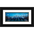 thumbnail image 1 of Lopez, Bartolome 24x12 Black Ornate Wood Framed with Double Matting Museum Art Print Titled - Venice Blue, 1 of 4