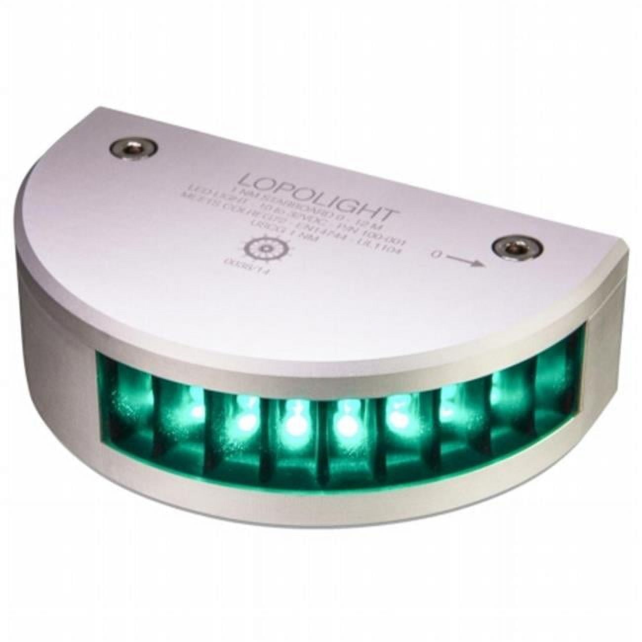 Lopolight 100001 Starboard SideLight 1nm for Vessels up to 39 ft
