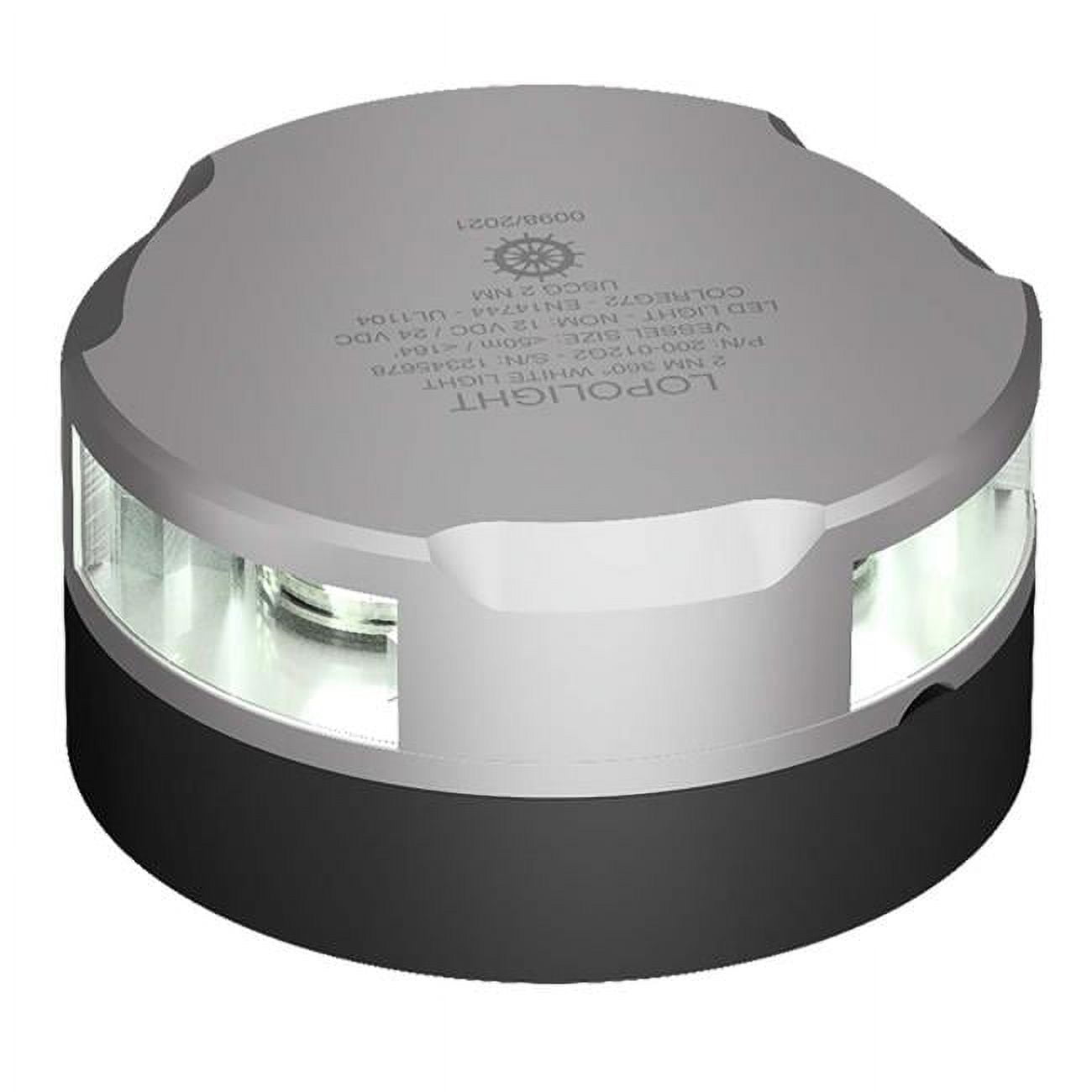 Lopolight 360-Degree Anchor Light - 2NM - Silver Housing w/FB Base [201-012-FB]