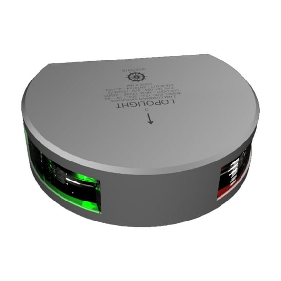 LOPOLIGHT COMBINED SIDELIGHT 2NM SILVER HOUSING