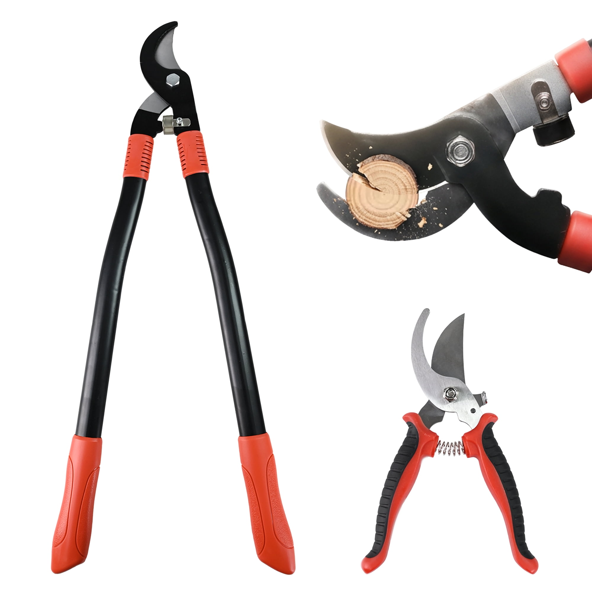 Flngr Loppers and Pruners,27" Lopper Heavy Duty with Steel Blade, Loppers Gardening Tools Tree Trimmer Branch Cutter for 2’’ Cutting Capacity