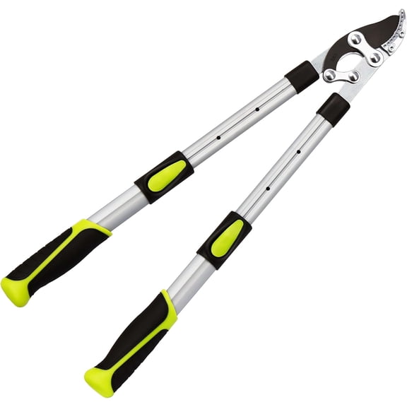 Loppers for Tree Trimming Heavy Duty Branch Cutter with Compound Action, Effortless Tree Pruner Extendable 21-26" Loppers for Gardening, Long Handle Pruning She with 1.6" Clean Cut Capacity
