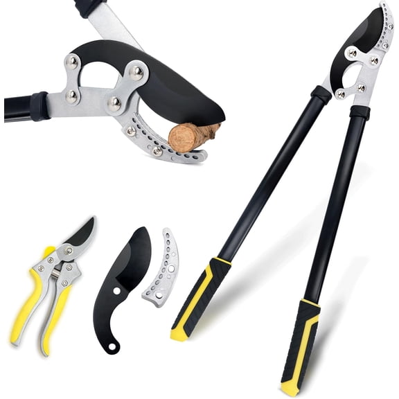 Loppers for Tree Trimming Heavy Duty, 30" Anvil Branch Cutter for Gardening, Manual Tree Trimmer with 2 Inch Cutting Capacity