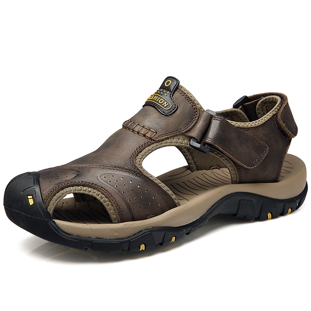 Lopsie Athletic Sport Sandals Men's Outdoor Hiking Sandals Closed Toe