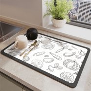 Caroline's Treasures 14 in. x 21 in. Multi-Color Cat - Maine Coon Dish Drying Ma