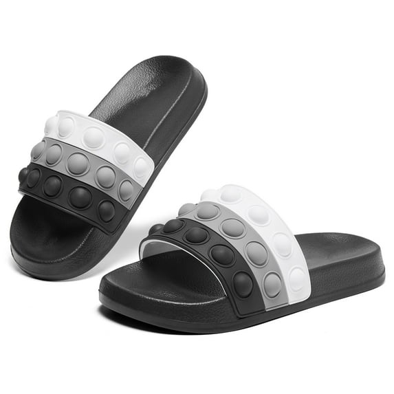 Lopsie Kid Boys Girls Slides Sandals For Kid Unisex Child Slippers Lightweight Non-slip Open Toe Shower Beach Funny Slide Sandals