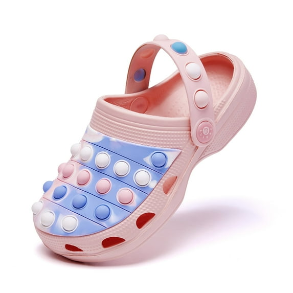 Lopsie Kids Clogs Boys Girls Garden Shoes Slip on Kids Slides Sandals Funny Lightweight Beach Slippers