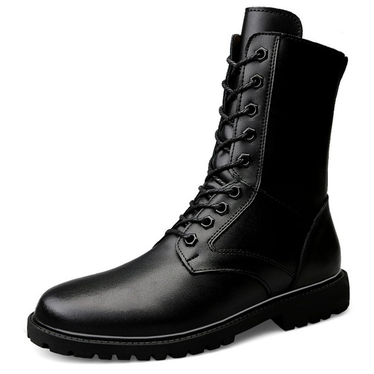 Lopsie Men's Tactical Boots, Cap Toe, Army Combat Military Shoes