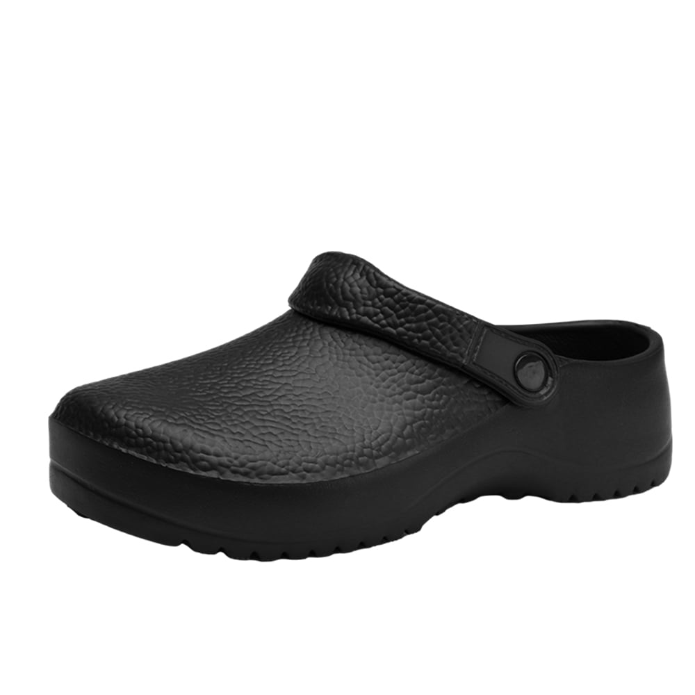 Lopsie Men s Women s Unisex Slip Resistant Work Clogs Men or Women Kitchen and Chef Shoes Safety Work Shoes Steel Toe Clog Water Resistant Black Blue White Walmart