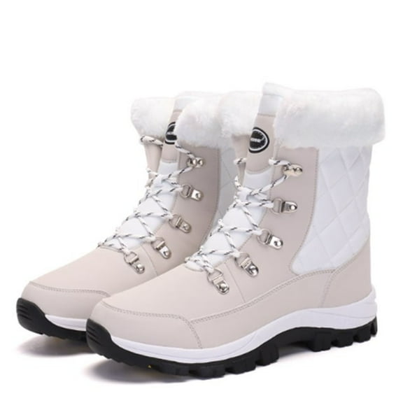 Lopsie Women's Snow Boots Outdoor Waterproof Mid-Calf Winter Boots