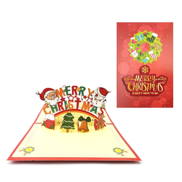 Carte Pop-Up De Luxe American Greetings – Renne Scintillant – Vœux De Noël