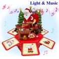 thumbnail image 1 of Lopxenu Musical Christmas Cards, with Lights and Music, Hexagonal Structure Funny Merry Christmas Pop Up Card with Envelope&Blank Insert, Chritmas Gift for Friends, Family and Children, 1 of 12
