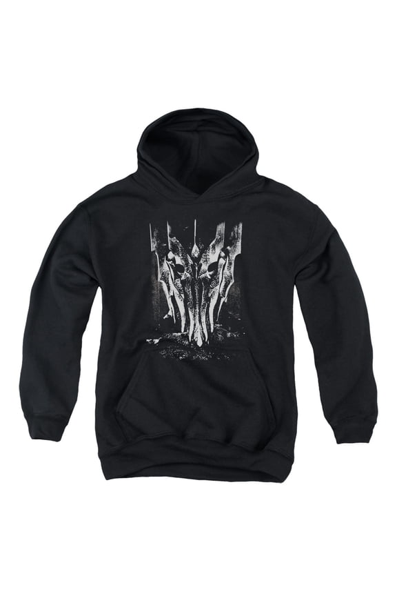Lor - Big Sauron Head - Youth Hooded Sweatshirt - Large