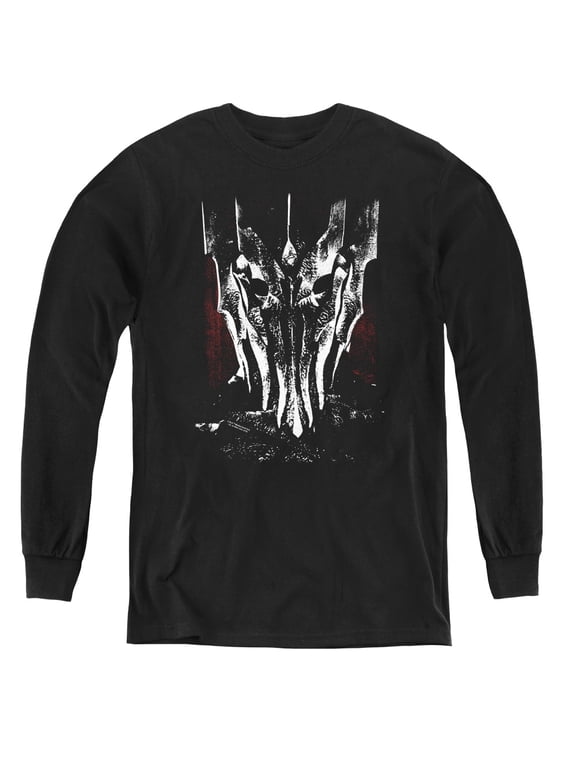 Lor - Big Sauron Head - Youth Long Sleeve Shirt - Large